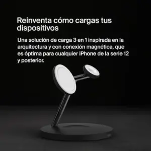 Belkin WIZ017VFBK Carregador 15W 3 em 1 MagSafe