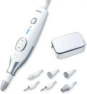 Beurer MP 42 Conjunto de Manicure Profissional com 7 Acessórios de Safira e Feltro