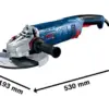 Bosch GWS 24-230 JZ 2400W Rebarbadora com Acessórios