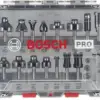 Bosch Kit Fresas 15 Peças para Madeira com Porta-ferramentas de 8mm