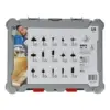 Bosch Kit Fresas 15 Peças para Madeira com Porta-ferramentas de 8mm