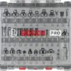 Bosch Kit Milling Set 30pcs para madeira metálica preto