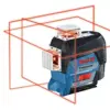 Bosch Nível Laser GLL 3-80 C com linhas horizontais e verticais, Bluetooth, bateria 12V ou AA