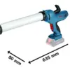 Bosch Pistola de Silicone GCG 18V-600 3,5 kN Ajuste de fluxo