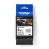 Brother Fita Laminada 9mm 8m Preto/Branco