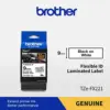 Brother Fita Laminada 9mm 8m Preto/Branco