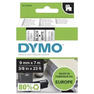 Dymo Fita de Impressão 9mmx7m Preto/Branco Resistência ao calor