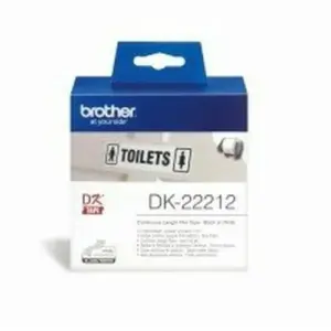 Brother DK22212 Fitas de Impressão 6,2 cm x 15,2 m Branco