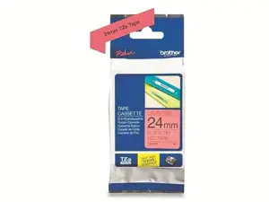 Brother TZE-451 Fita Laminada Preto sobre Vermelho