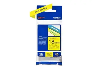 Brother TZE641 Fita Laminada 18 mm Amarelo Preto