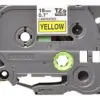 Brother TZE641 Fita Laminada 18 mm Amarelo Preto