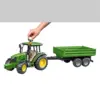 Bruder Trator John Deere com Atrelado 1:16
