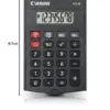 Canon AS-8 Calculadora de Bolso 8 Dígitos Compacta Ecológica