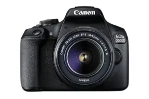 Canon EOS 2000D 24.1MP EF-S 18-55mm Black Fotográfica