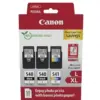 Canon Pack 2 Tinteiros PG-540L + 1 Tinteiro CL-541XL 600 páginas Preto Colorido
