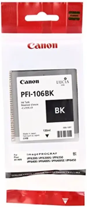 Canon PFI-106 BK Tinteiro Preto Pigmentado