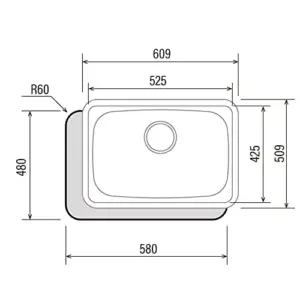 Cata CSS 60-1 Lava-Louças 60cm