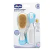 Chicco Kit Escova e Pente Azul Delicado