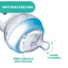 Chicco NaturalFeeling 250ml Azul Silicone