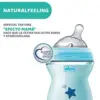 Chicco NaturalFeeling 250ml Azul Silicone
