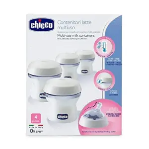 Chicco Recipientes para leite materno 4 unidades branco polipropileno