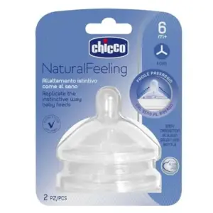 Chicco Tetina Silicone NaturalFeeling Rápido 6M+