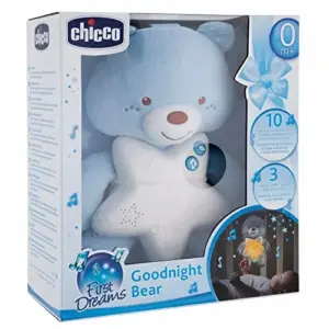 Chicco Ursinho Boa Noite Estrela Azul Peluche Luz Antiescuro