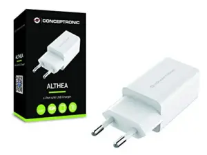 Conceptronic Althea 12W Carregador 2x USB Branco