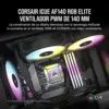 Corsair ventoinha para PC 140mm RGB preto iCUE AF140 RGB Elite