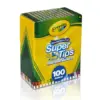 Crayola Canetas de Feltro Super Tips 100 cores