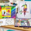 Crayola Linha Arte Mala de Pinturas Arco-íris com Cavalete