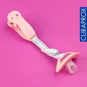 Curaprox Baby Silicone T0 0-7 meses Rosa Chupeta