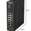 D-Link DIS-200G-12PS Switch Industrial 24 Gbps 12 Portas