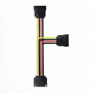 Nanocable Cabo de Alimentação/Dados 30cm Conector SATA Macho para 2 SATA Feminino