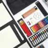 Daler Rowney Conjunto Pinturas Complete Art Easel Studio Set 115 peças