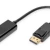Digitus Cabo Adaptador DisplayPort para HDMI 0.2m M/F