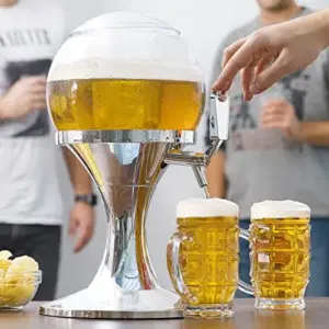 Dispensador de Cerveja e Refrigerante Ball 3,5L inox parede para festas