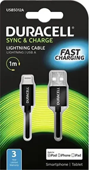Duracell Lightning Cabo de Dados