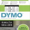 Dymo Fita Laminada S0720770 6mm Preto Transparente