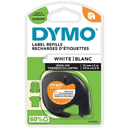 Dymo S0718850 Etiquetas para Roupas e Tecidos 12mmx2m