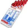 Edding Marcador Permanente Vermelho Pack 10 Un.