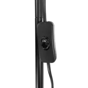 EDM Candeeiro de Pé E27 Preto 60W