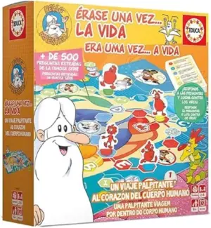 Educa Era Uma Vez Jogo de Mesa sobre o Corpo Humano para Crianças a Partir de 6 Anos Brinquedo Educativo