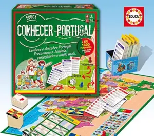 Educa Jogo Conhecer Portugal Geografia 7 a 99 anos Brinquedo Educativo