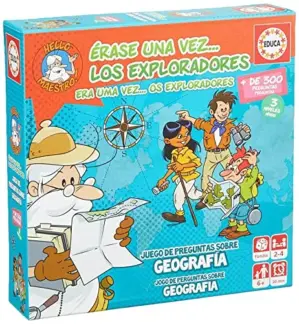Educa Jogo Era uma Vez os Exploradores Geografia 6 Anos Jogo de Tabuleiro