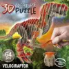 Educa Puzzle 3D Creature Velociraptor 6 anos Quebra-cabeça Dinossauro