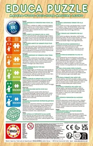 Educa Puzzle de Madeira 3+ Jogos e Puzzles Bluey