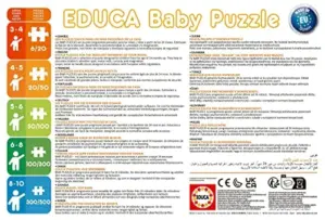 Educa Puzzle Progressivo 3+ Anjos Quebra-Cabeça Tema Infantil