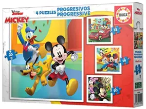 Educa Puzzle Progressivo 3 anos quebra-cabeça Mickey & Friends