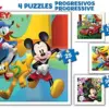 Educa Puzzle Progressivo 3 anos quebra-cabeça Mickey & Friends